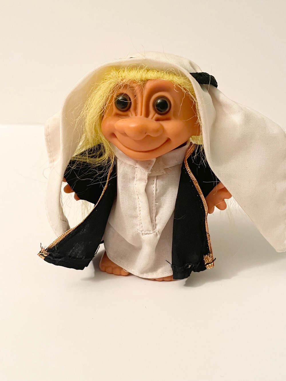 Vintage Russ Berrie Troll Doll Around the World Arab Arabian Sheik 5"